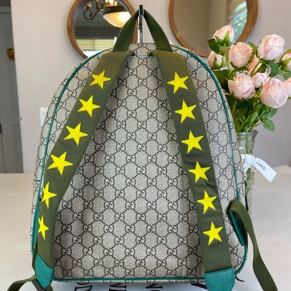 Gucci GG Logo Printed Medium Backpack - Picture 6 of 17